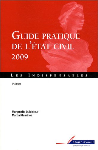 Guide pratique de l'État civil 2009