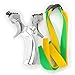 aufuwa Professional Hunting Slingshot Alloyl Slingshot with Slingshot Box and 2 Rubber Bands Plastic Handle Outdoor Catapult Set