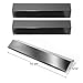 Hongso Grill Heat Plates for Brinkmann 810-3660-S, 810-2511-S, 810-2512-S Replacement Parts, Heat Tent Shield for Uniflame, Backyard Grill, Aussie, 15 3/8 inch Porcelain Steel Flame Tamer 3-Pack