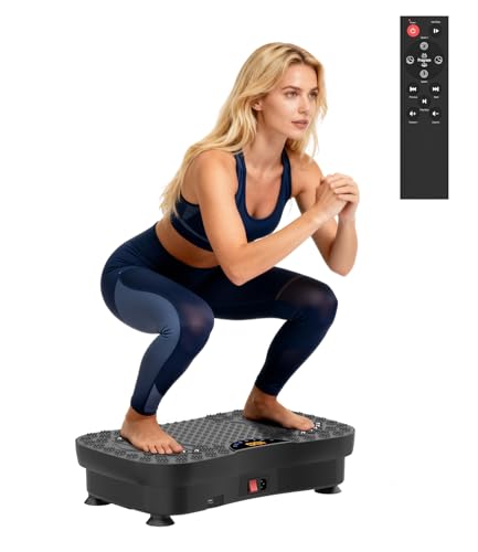Vibrating Slimming Platform 200 W, 120 Levels, Remote Control, Load Capacity 120 kg – Vibrating Platform for Leg Circulation, Muscle Firming and Recovery – Ideal for Home
