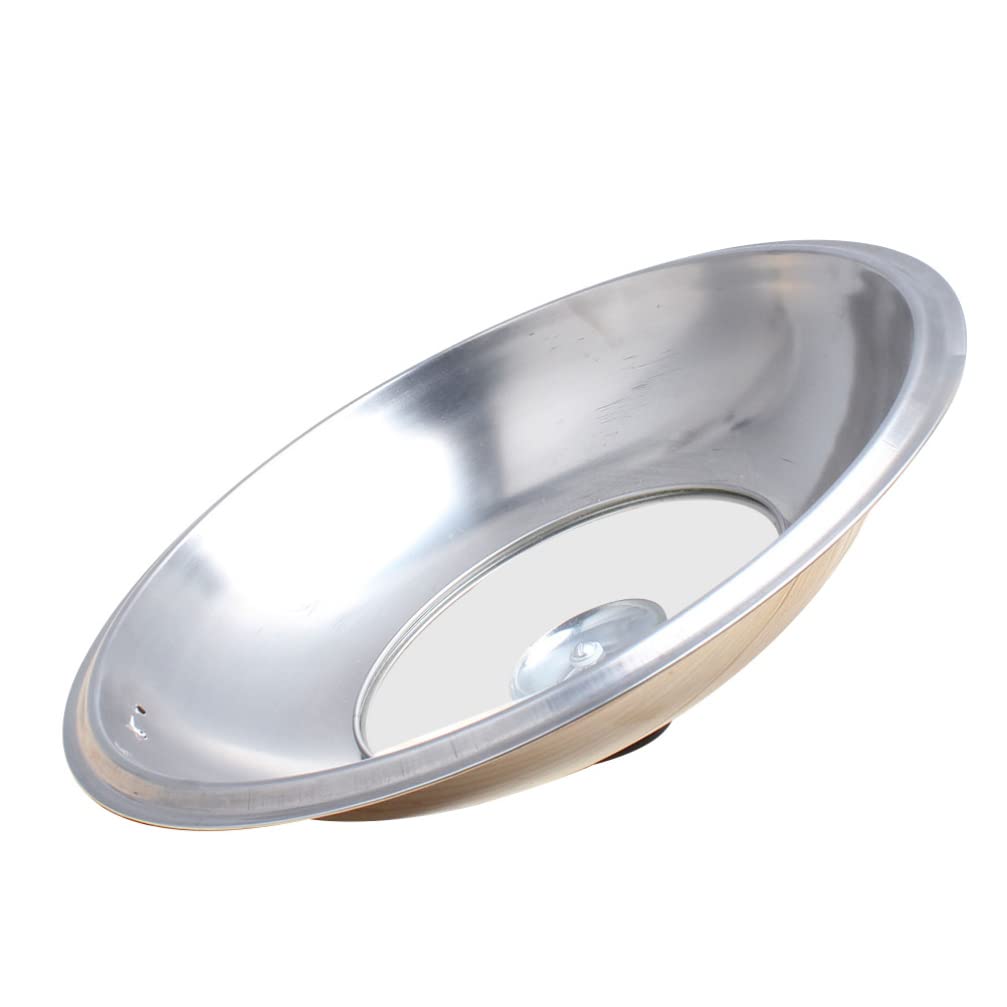 Visible Pot Lid Replacement Cover: 28cm Kitchen Pot Pan Cover Frying Wok Lid with Knob Universal Stainless Steel Glass Pot Cover