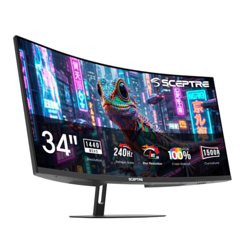 Sceptre 34-Inch Curved Gaming Monitor