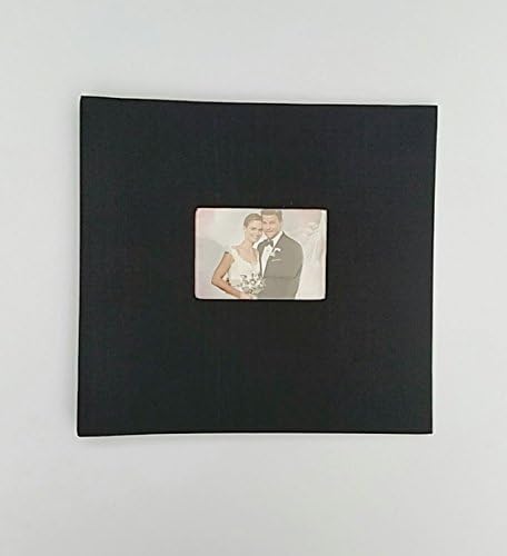 Black Scrapbook Album 12 inch x 12 inch with Plastic Protector Sleeves
