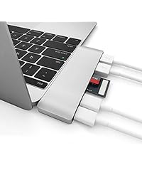 wbeng adaptador USB tipo C Hub entrega de potencia, Multipuerto USB Dongle, 6 en 1type C lector de tarjetas para MacBook para todos los Ultrabook con puerto Type C