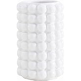 Anding White Ceramic Vase - Modern Boho Decor, Pampas Grass, Big Clay Flowerpot