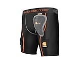 Shock Doctor Girl's Core Compression Hockey Shorts with Pelvic Protector, Medium