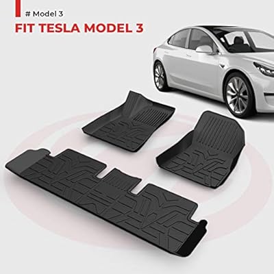 Bougerv Tesla Model 3 Accessories Floor Mats 3d Laser Custom