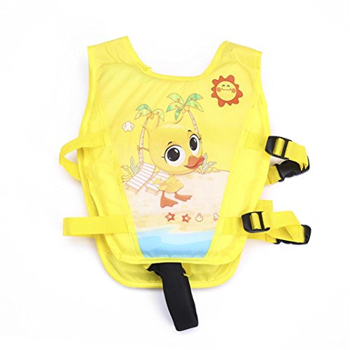 Besde Baby Inflatable Sea Swimming Pool Vest Float Aid Jacket Swim Training Jacket (F, Kids 2-7 Years Old)