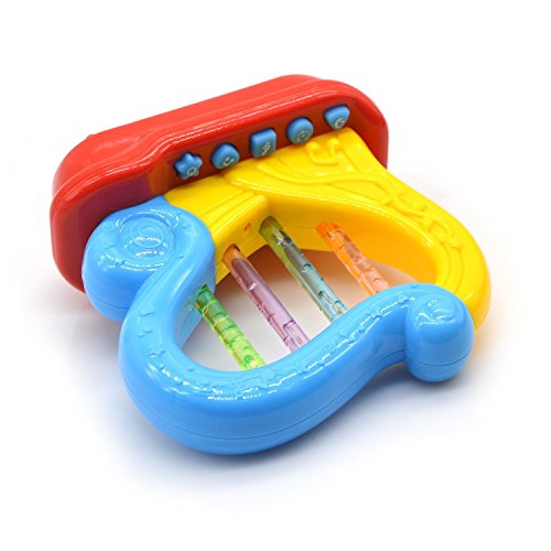 First Harp. Battery Operated Music With Features for Learning and Entertainment for Your Baby and Toddler. Portable Small Size.