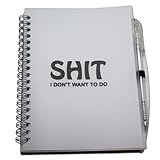 Shit I Don't Want To Do Notebook and Pen Set by Gears Out