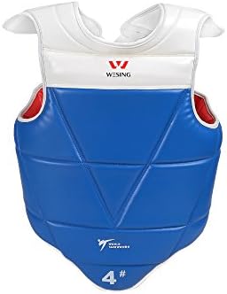 wesing WTF TKD Chest Guard Boxing MMA Body Protector Martial Arts Taekwondo Rib Guards (Reversible)