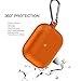 Henstar AirPods Pro Case Silicone Protective Cover [Front LED Visible] Compatible with Apple AirPods Pro (Orange)