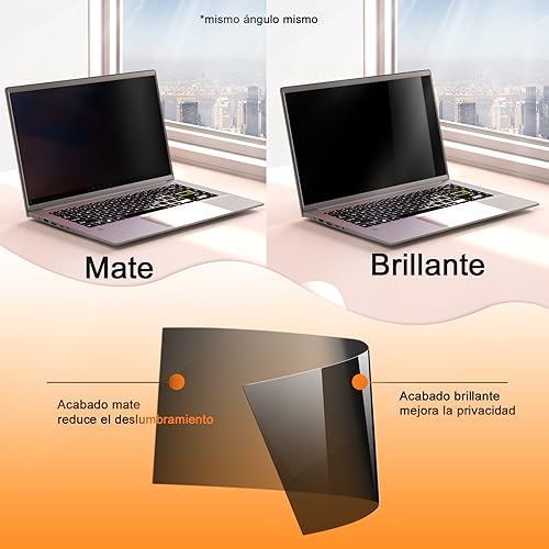 Mamol Privacy Filter 15.6 Inch 16:9, Screen Filters Compatible with HP/Dell/Acer/Lenovo/Thinkpad/Samsung/Envy/Xps, Anti Blue Light Privacy Screen Protector for 15.6 Inch Netbooks