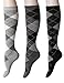 OSABASA Womens Argyle Pattern Knee High Socks 3Pairs 1 Set Pack with Multi Colors SET1 Asia M (KWMS073)