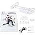 Bluetooth Headphones Sports Wireless Earbuds Sweatproof Headset Magnetic attraction Stereo Earphones for Running Workout Gym Noise Cancelling Proshine(White)