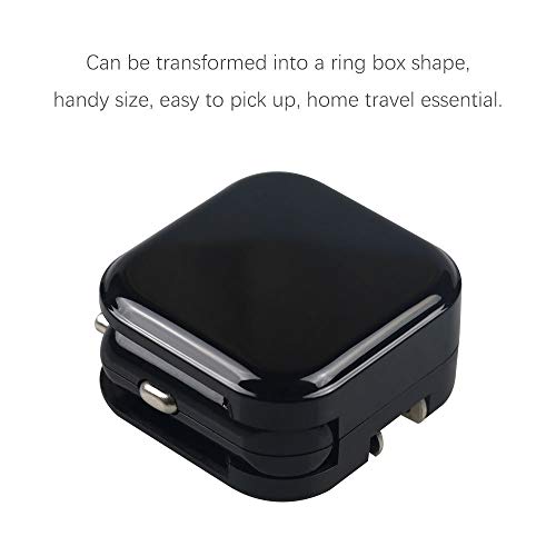 USB Wall Car Charger Combo,BOLWEO 2.1A 2-in-1 Dual Port USB Car Travel Charger,Home Wall Adapter with Foldable Plug Compatible iPhone 7/6Plus/5s,iPad,Samsung Galaxy S6 Edge/S5,HTC Kindle (Black)