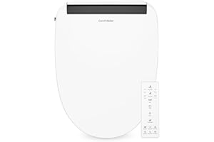 ComfyBidet Soft Close Bidet Toilet Seat, Elongated Heated Seat with Adjustable Warm Water, Air Dryer, Deodorizer, Self-Cleaning Nozzle, LED Light, Energy Saving Mode