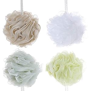 Bath-Loofahs-Sponge-Shower-Pouf-Body-Scrubber-Ball-4-Pack-Colors-Exfoliate-with-Lathering-Cleanse-Beauty-Bathing-Accessories Bath Loofahs Sponge Shower Pouf Body Scrubber Ball 4 Pack Colors Exfoliate with Lathering Cleanse & Beauty Bathing…
