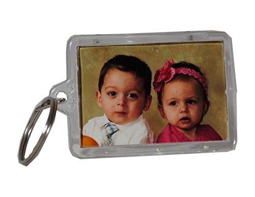 12 Acrylic Photo Picture Frame Key Chains