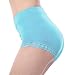 LY Womens Cotton Lace High Waist Comfy Covered Stretch Boyshort Panty Underpants