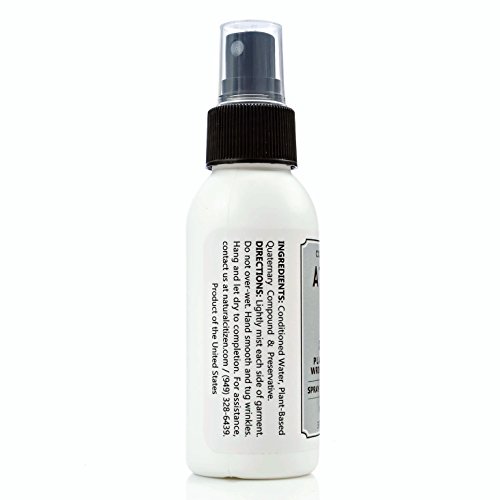Cold Iron Wrinkle Release Spray for Clothes. Atlas Travel Size 3 fl oz/89 ml. Fragrance Free. Fast, Easy to Use Ironing Alternative. Spray, Smooth, Hang. Award Winning for People on The Go