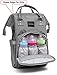 Diaper Bag for Dad Girls and Boys - Baby Backpack with Free Changing Pad - Waterproof Maternity Bag Organizer for Girls - Large Capacity Nappy Tote Stylish and Durable for Men and Women -Grey
