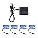 4pcs 3.7V 400mAh Li-po JJRC H31 Quadcopter Battery + 4 In 1 X4 RC Quadcopter Battery Charger