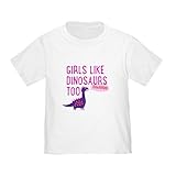 CafePress - Girls Like Dinosaurs Too RAWRRHH T-Shirt - Cute Toddler T-Shirt, 100% Cotton