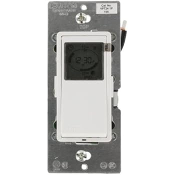 Leviton 6124H-W Leviton 6124H-W Decora LCD Timer Switch (24 Hour