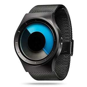 Watches Men Thin Minimalist Black Mesh Stainless Steel Waterproof...