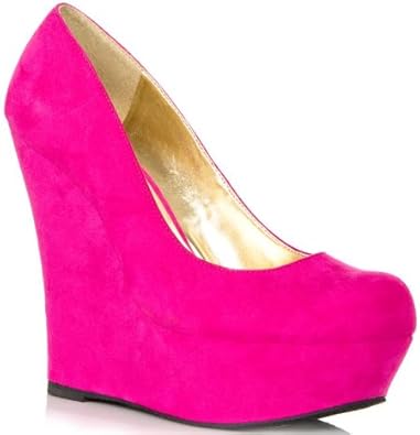 Amazon Com Justfab Tyra Fuchsia Pumps