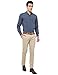 ADFOLF Men's Flat Front Slim Fit Chino Pants, Apricot, 34W x 34L