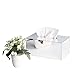 JackCubeDesign Overall Acrylic Mirror Rectangle Tissue Box Holder Case Storage Case Stand Box Napkin Holder Organizer (9.53 x 5.63 x 4.33 inches) - MK219B