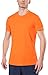 Fastorm Athletic T Shirt - Tagless Moisture Wick Sports Tee Shirts Mens Tech Tee Orange XL