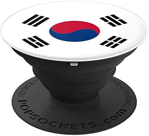 South Korea Flag Phone Holder Korean Nation for Girl or Boy PopSockets PopGrip: Swappable Grip for Phones & Tablets
