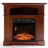 BanFang Oneinmil Wooden Mantel Electric Fireplace