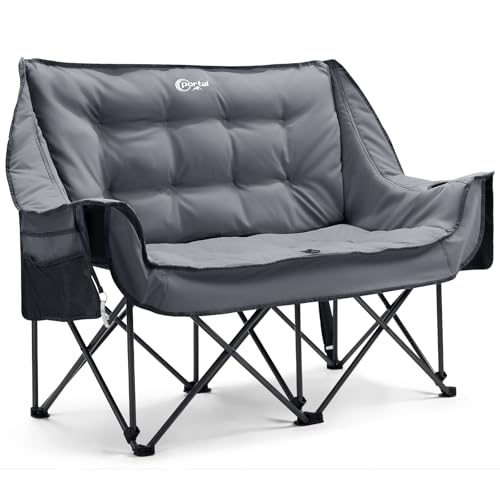 Portal Campingstuhl faltbar Campingsofa für 2 Personen 272kg belastbar