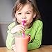 Reusable Silicone Straws & Cleaning Brush: BPA Free/Dishwasher Safe Drinking Straw - Long 10