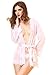 Vivihoo Women's Sexy Lace Nightwear Transparent Sleepwear Lingerie Set with G-String