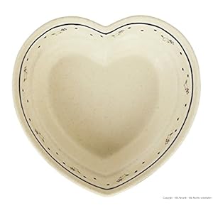 Bunzlauer Ceramic Heart Dish,=21 B, 9 cm,=H 7, 7 cm=V 1, 5 L In The Decor 111