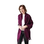 Aqueena 100% Lamb Wool Winter Wrap Shawl Oversized Scarf Aqueena 100% Lamb Wool Winter Wrap Shawl Oversized Scarf