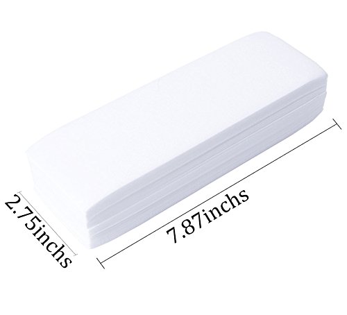 image for YHMALL 200 Pcs Wax Strips - Hair Removal Wax Strips Non Woven Facial &