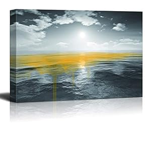 Canvas Wall Art Black and White Scenery Pictures Home Wall Decorations for Bedroom Living Room Paintings Canvas Prints Framed - 12x18 inches