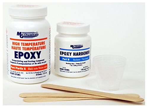 MG Chemicals - 832HT-375ML 832HT High Temperature Black Epoxy Encapsulating and Potting Compound, 11.5 fl. oz 2-Part kit