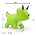 EVERICH TOY Kids Dinosaur Bouncy Animal Toys, Inflatable Triceratops Bouncer, Ride on Bounce Hopper, Indoor Outdoor Activity Birthday Gift for 18 Months 2 3 4 Years Old Boys