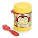 Skip Hop Baby Zoo Little Kid and Toddler Insulated Food Jar and Spork Set, Multi, Marshall Monkey