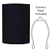 Black Linen Cylinder Lamp Shade 8x8x11 (Spider)
