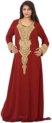 Leena Dubai Very Fancy Kaftan Luxury Crystal Beaded Caftan Abaya Wedding Dress