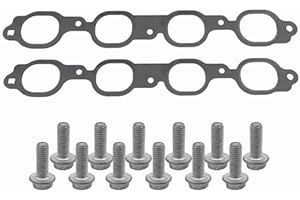 Zieichy Gen V Exhaust Manifold Header Gasket (Pair) with Bolts fit for GM 12657093 Fits 2014+LT Based V8 Engines 5.3L 6.2L LT1 LT4 L8T L82 L83 L84 L86 L87 L8B