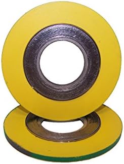 'Gas KET24 Spiral Gasket 1.4404 (316L) Graphite/Outer Ring Carbon Steel 4 300 lbs ASME b16.20 (Pack of 1)